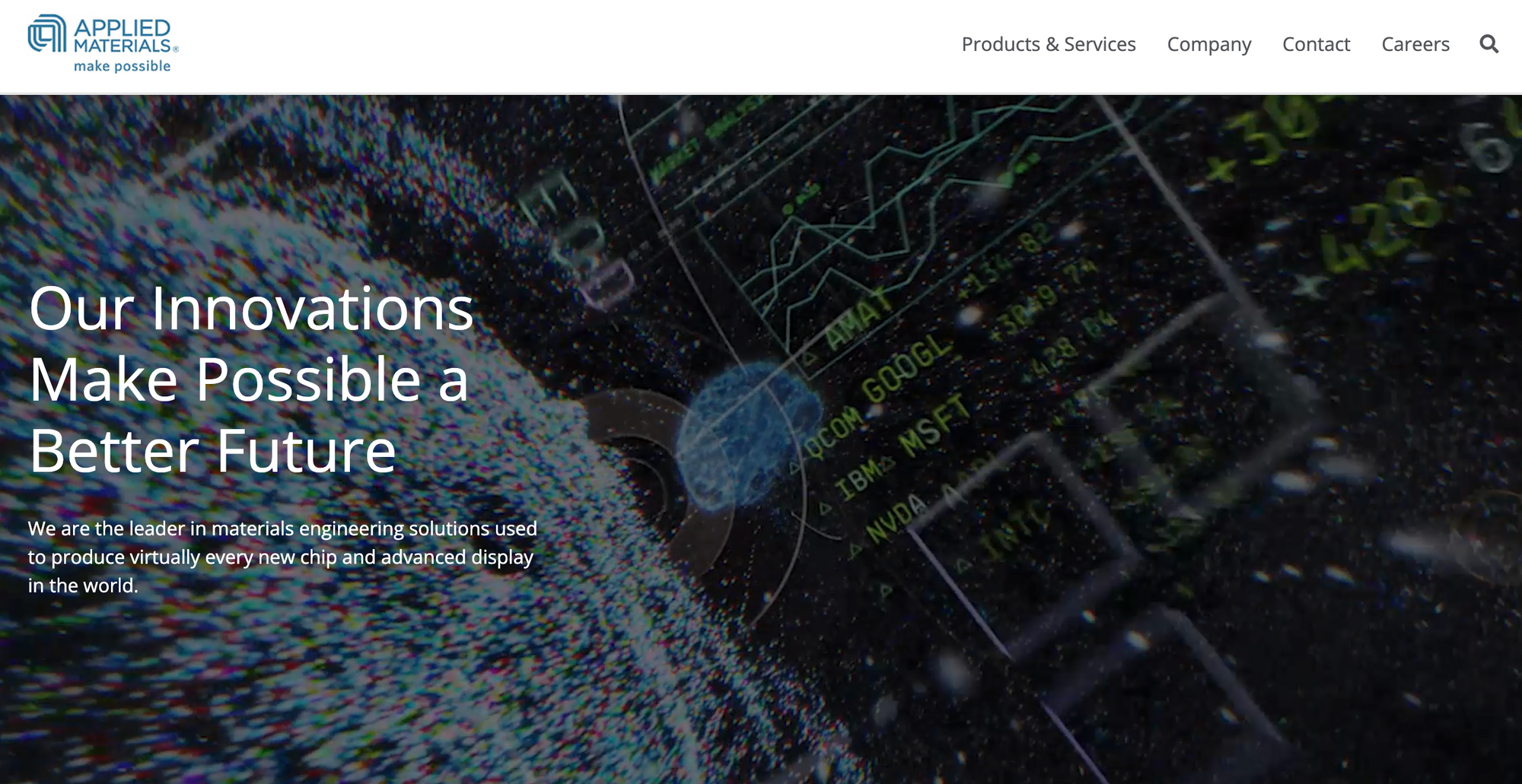 Website of Applied Materials