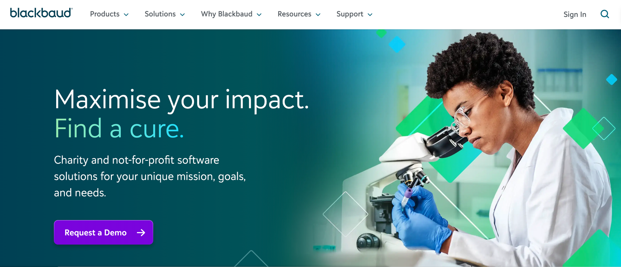 Website of Blackbaud