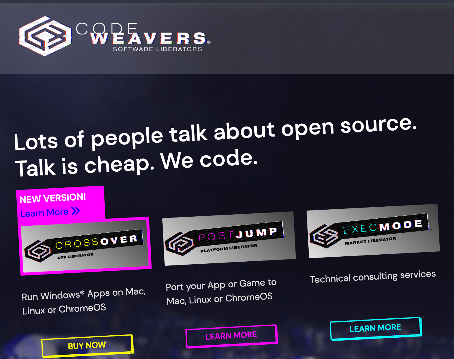 Website of CodeWeavers