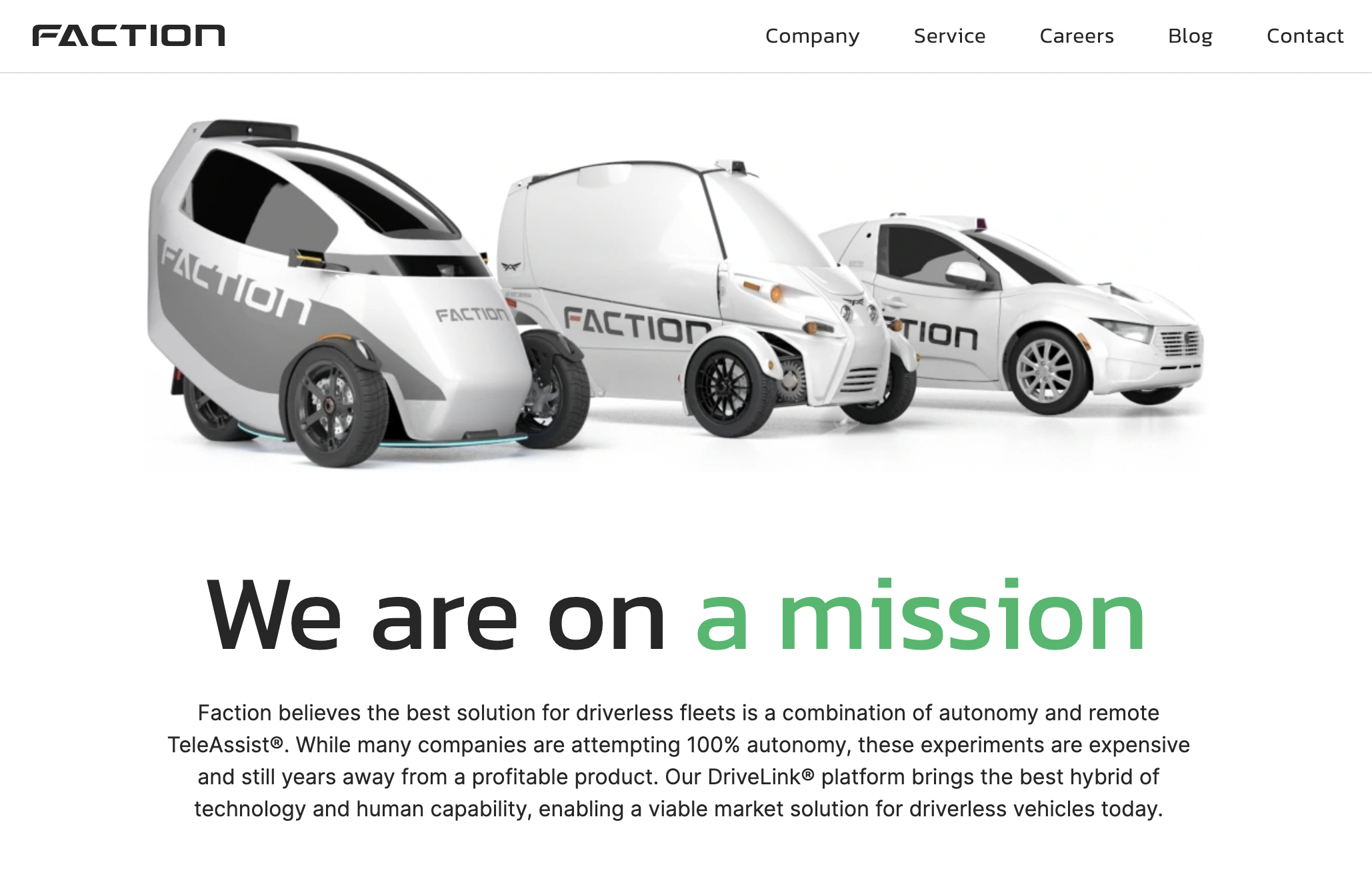 Website of Faction