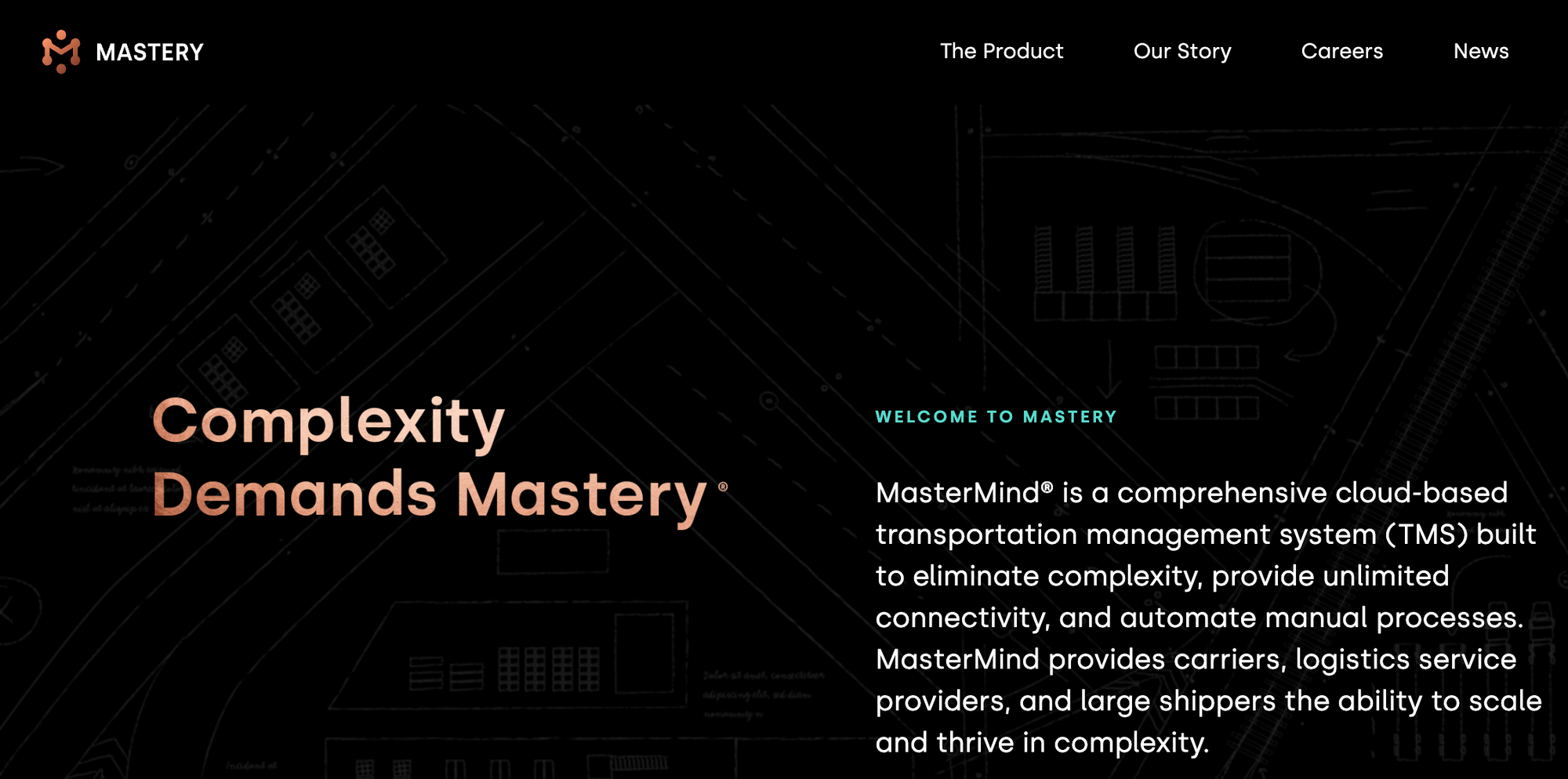 Website of Mastery Logistics Systems