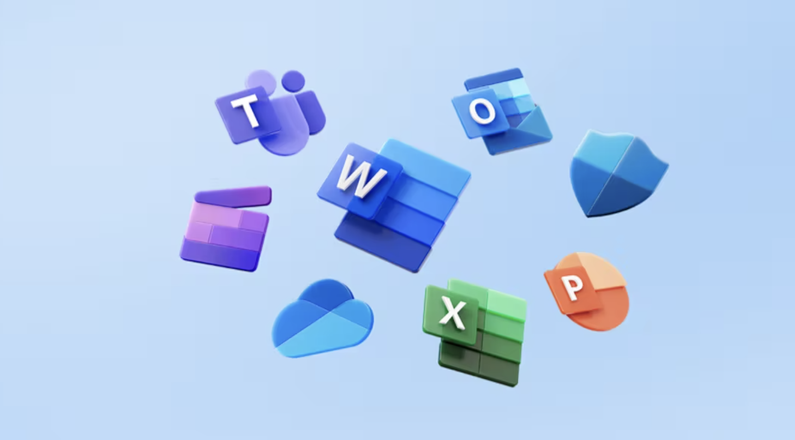 Product logos of Microsoft