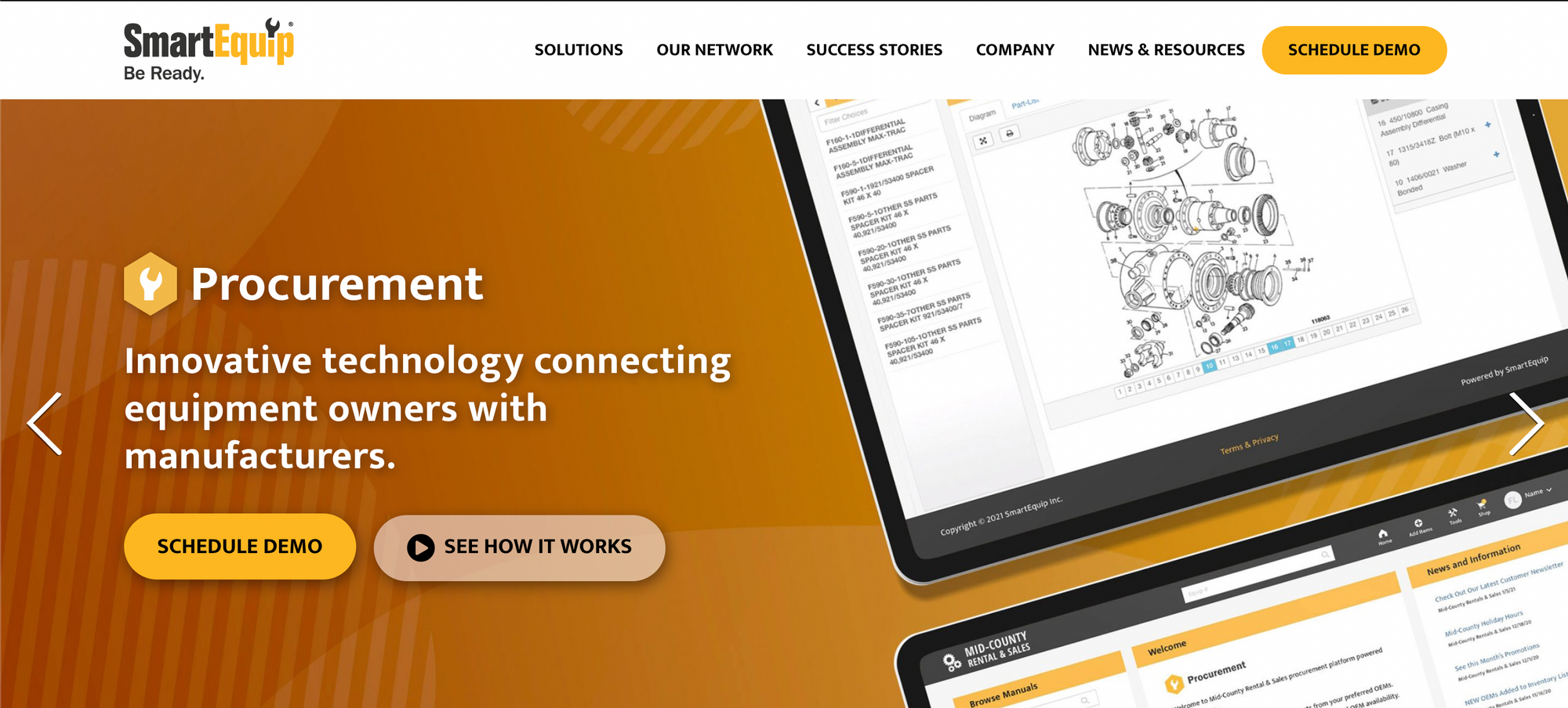Website of SmartEquip